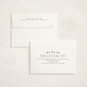 "Double Take" - Birth Announcement Thank You Cards in Baby Powder by Hooray Creative - FREE Recipient Addressing