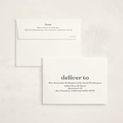 "Modern Vintage" - Birth Announcement Thank You Cards in Ghost by Lea Delaveris - FREE Recipient Addressing