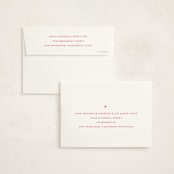 "present perfect" - Birth Announcement Thank You Cards in Peony by Megan Davis - FREE Recipient Addressing