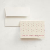 "present perfect" - Birth Announcement Thank You Cards in Peony by Megan Davis - Front