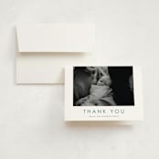 "That's My Name" - Birth Announcement Thank You Cards in Cloud by Brandy Folse - Front