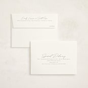 "Linear" - Birth Announcement Thank You Cards in Frost by Everett Paper Goods - FREE Recipient Addressing