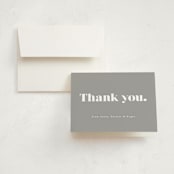 "We Are Family" - Birth Announcement Thank You Cards in Cotton by Corinne Malesic - Front