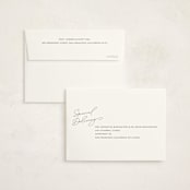 "Nickname Intro" - Birth Announcement Thank You Cards in Raven by Olivia Raufman - FREE Recipient Addressing