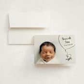 "Disney's Classic Pooh" - Birth Announcement Thank You Cards in Ink by Pink House Press - Front