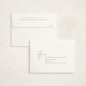"Signature Babe" - Birth Announcement Thank You Cards in Peach by Jessica Williams - FREE Recipient Addressing