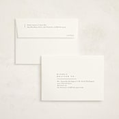 "Minimal Triad" - Birth Announcement Thank You Cards in Onyx by Meggy Masters - FREE Recipient Addressing
