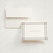 "Delightful Welcome" - Birth Announcement Thank You Cards in Gravel by Olivia Raufman - Front