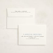 "Pictured Here" - Birth Announcement Thank You Cards in Skyfall by Christie Garcia - FREE Recipient Addressing