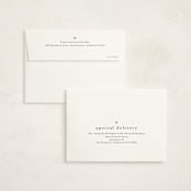 "LOVEABLE" - Birth Announcement Thank You Cards in Bluebird by Melanie Kosuge - FREE Recipient Addressing