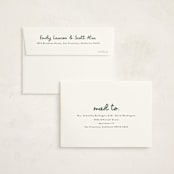 "Meet Cute" - Birth Announcement Thank You Cards in Snow by Lauren Chism - FREE Recipient Addressing