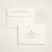 "With Full Hearts" - Birth Announcement Thank You Cards in Charcoal by Lisa Assenmacher - FREE Recipient Addressing