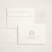 "Crested" - Birth Announcement Thank You Cards in Fawn by mo kelley - FREE Recipient Addressing