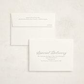 "Georgette" - Birth Announcement Thank You Cards in Cotton by Megan Davis - FREE Recipient Addressing