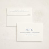 "Crest" - Birth Announcement Thank You Cards in Sky by Corinne Malesic - FREE Recipient Addressing