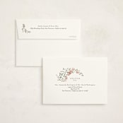"Wildflower" - Birth Announcement Thank You Cards in Eggshell by Itsy Belle Studio - FREE Recipient Addressing