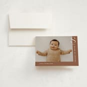 "fresh air" - Birth Announcement Thank You Cards in Rust by Stacey Meacham - Front