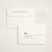 "Bold Arrival" - Birth Announcement Thank You Cards in Golden by Ana Sharpe - FREE Recipient Addressing