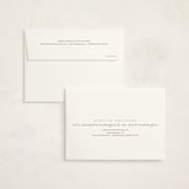 "Exemplary" - Birth Announcement Thank You Cards in Cotton by Olivia Raufman - FREE Recipient Addressing
