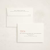 "Ampersand Duo" - Birth Announcement Thank You Cards in Ivory by Alethea and Ruth - FREE Recipient Addressing
