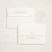 "modern classic" - Birth Announcement Thank You Cards in Toffee by Eric Clegg - FREE Recipient Addressing