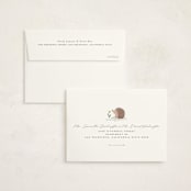"Little Friends" - Birth Announcement Thank You Cards in Buttercream by Vera Lim - FREE Recipient Addressing