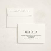 "the edit" - Birth Announcement Thank You Cards in Simply White by Sara Hicks Malone - FREE Recipient Addressing
