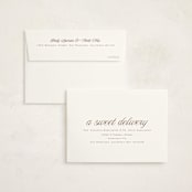 "cupcake" - Birth Announcement Thank You Cards in Marshmallow by chocomocacino - FREE Recipient Addressing