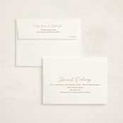 "Swaddle" - Birth Announcement Thank You Cards in Rust by Stacey Meacham - FREE Recipient Addressing