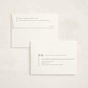 "Tiny Sophisticated" - Birth Announcement Thank You Cards in Cotton by Carolyn MacLaren - FREE Recipient Addressing