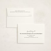 "Simple Statement" - Birth Announcement Thank You Cards in Onyx by Erica Krystek - FREE Recipient Addressing