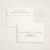 "overjoyed script" - Birth Announcement Thank You Cards in Onyx by Lindsay Stetson Thompson - FREE Recipient Addressing