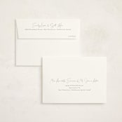 "Initial Love" - Birth Announcement Thank You Cards in Gray by Carolyn MacLaren - FREE Recipient Addressing