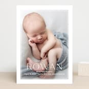 "Frosted Frame" - Birth Announcements in Sugar by Jessica Williams - Front