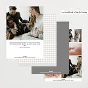 "Frosted Frame" - Birth Announcements in Sugar by Jessica Williams - Back of Card Options