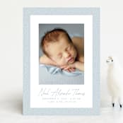 "Corduroy" - Birth Announcements in Sky by Lea Delaveris - Front