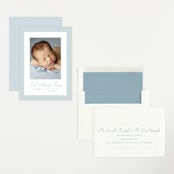 "Corduroy" - Birth Announcements in Sky by Lea Delaveris - Assembled