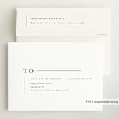 "Tiny Sophisticated" - Birth Announcements in Cotton by Carolyn MacLaren - FREE Recipient Addressing