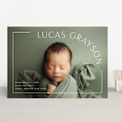 "Take Shape" - Birth Announcements in Snow by Lauren Chism - Front