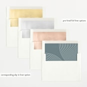 "Take Shape" - Birth Announcements in Snow by Lauren Chism - Envelope Liner Options