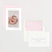 "Simply Serene" - Birth Announcements in Blush by Lauren Chism - Assembled
