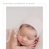 "Simply Serene" - Birth Announcements in Blush by Lauren Chism - Detail