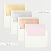 "Simply Serene" - Birth Announcements in Blush by Lauren Chism - Envelope Liner Options