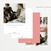 "Sweetest" - Birth Announcements in Rose by Jenna Holcomb - Back of Card Options