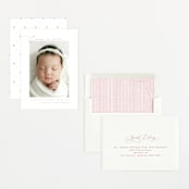 "Sweetest" - Birth Announcements in Rose by Jenna Holcomb - Assembled