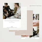 "Exemplary" - Birth Announcements in Cotton by Olivia Raufman - Back of Card Options