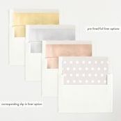 "Artful" - Birth Announcements in Sherbet by Pixel and Hank - Envelope Liner Options