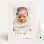 "Dainty" - Birth Announcements in Flower by Pixel and Hank - Front