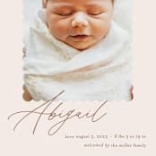 "Dainty" - Birth Announcements in Flower by Pixel and Hank - Detail