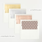 "Dainty" - Birth Announcements in Flower by Pixel and Hank - Envelope Liner Options